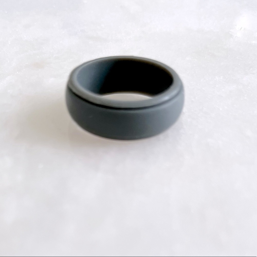 Grey - Mens Silicone Ring